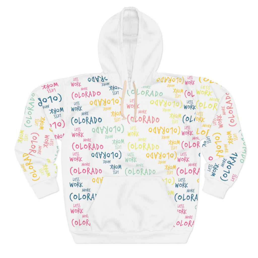 Less Work More Colorado™ All-Over Print Unisex Hoodie