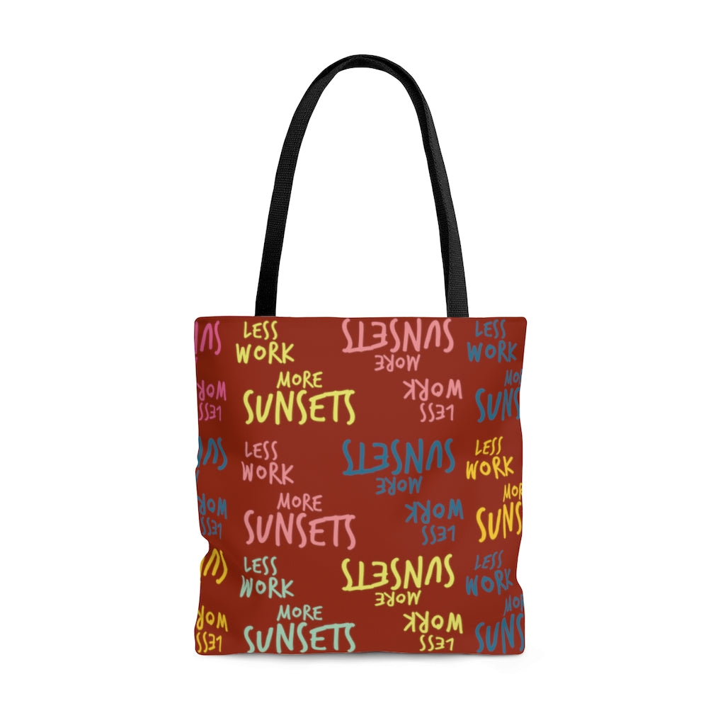 Less Work More Sunsets™ Carry Everything Tote Bag