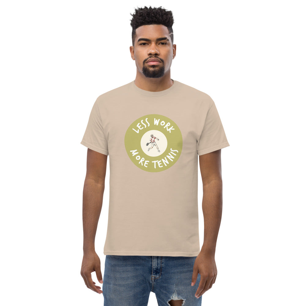Less Work More Tennis™ Men's heavyweight tee