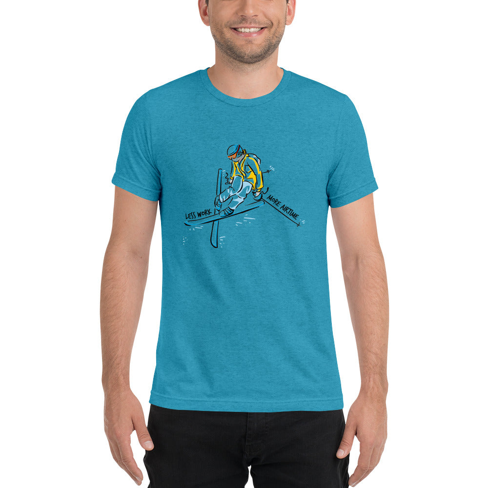 LESS WORK MORE AIR TIME™ Unisex Tri-blend t-shirt