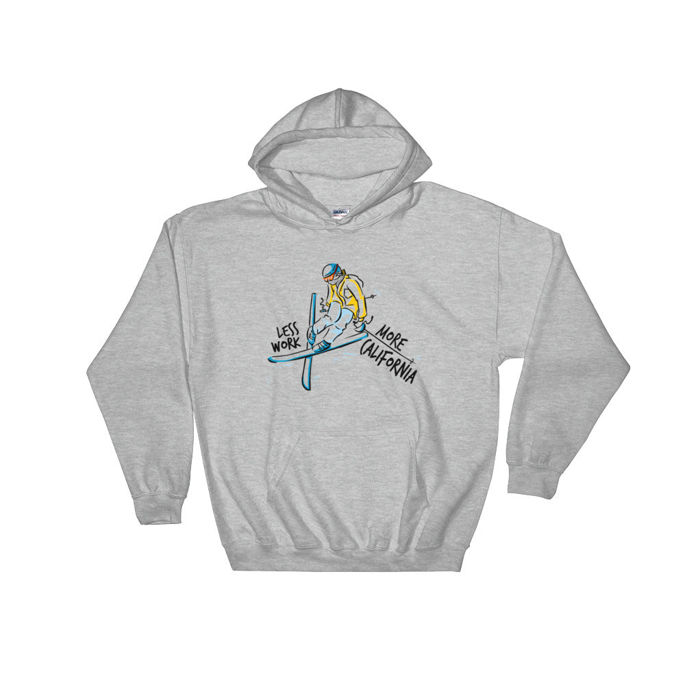 LESS WORK MORE CALIFORNIA™ Skiing Unisex Hoodie