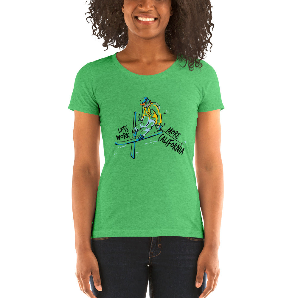LESS WORK MORE CALIFORNIA™ Skiing Women's Tri-blend