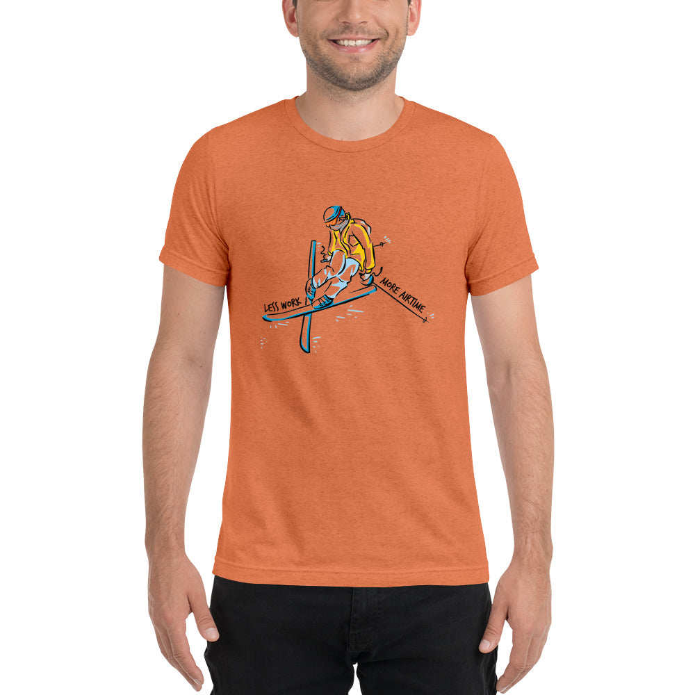 LESS WORK MORE AIR TIME™ Unisex Tri-blend t-shirt
