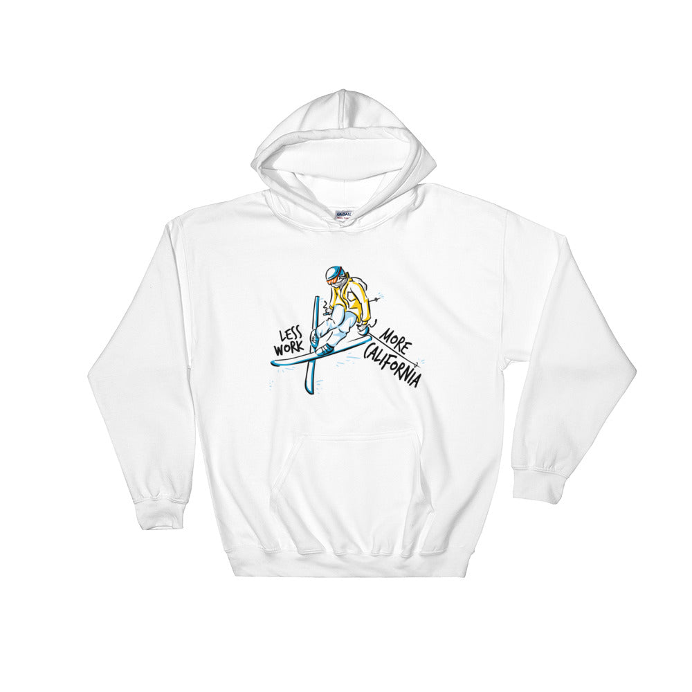 LESS WORK MORE CALIFORNIA™ Skiing Unisex Hoodie