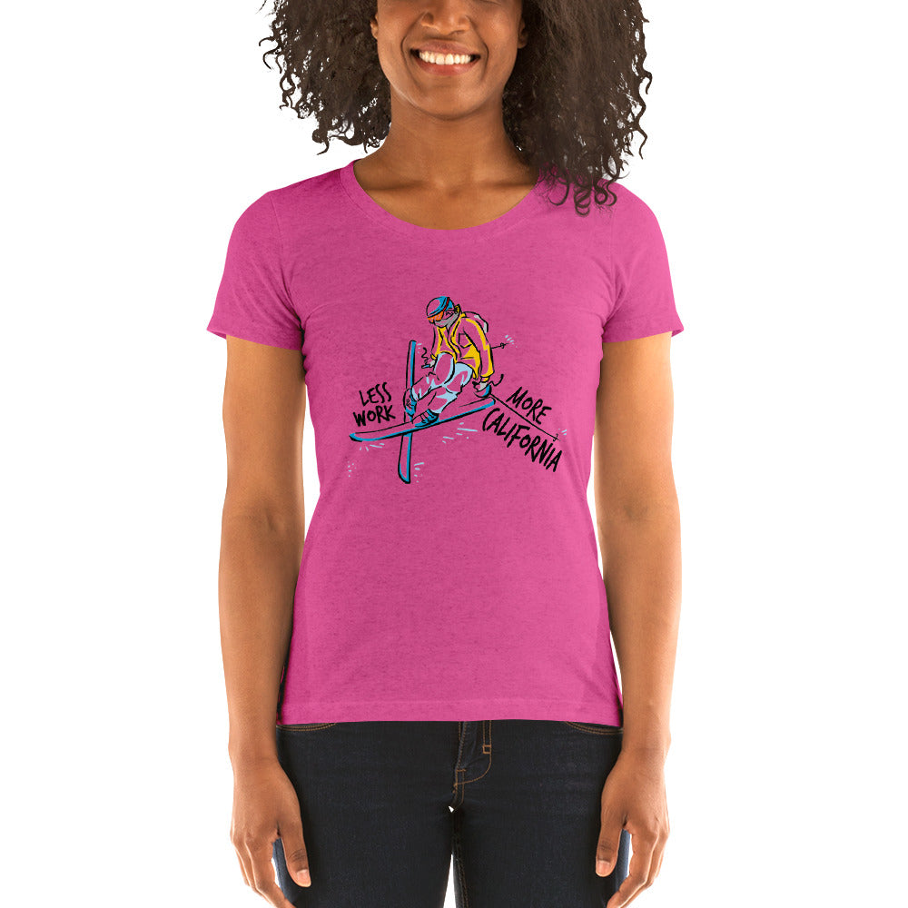 LESS WORK MORE CALIFORNIA™ Skiing Women's Tri-blend