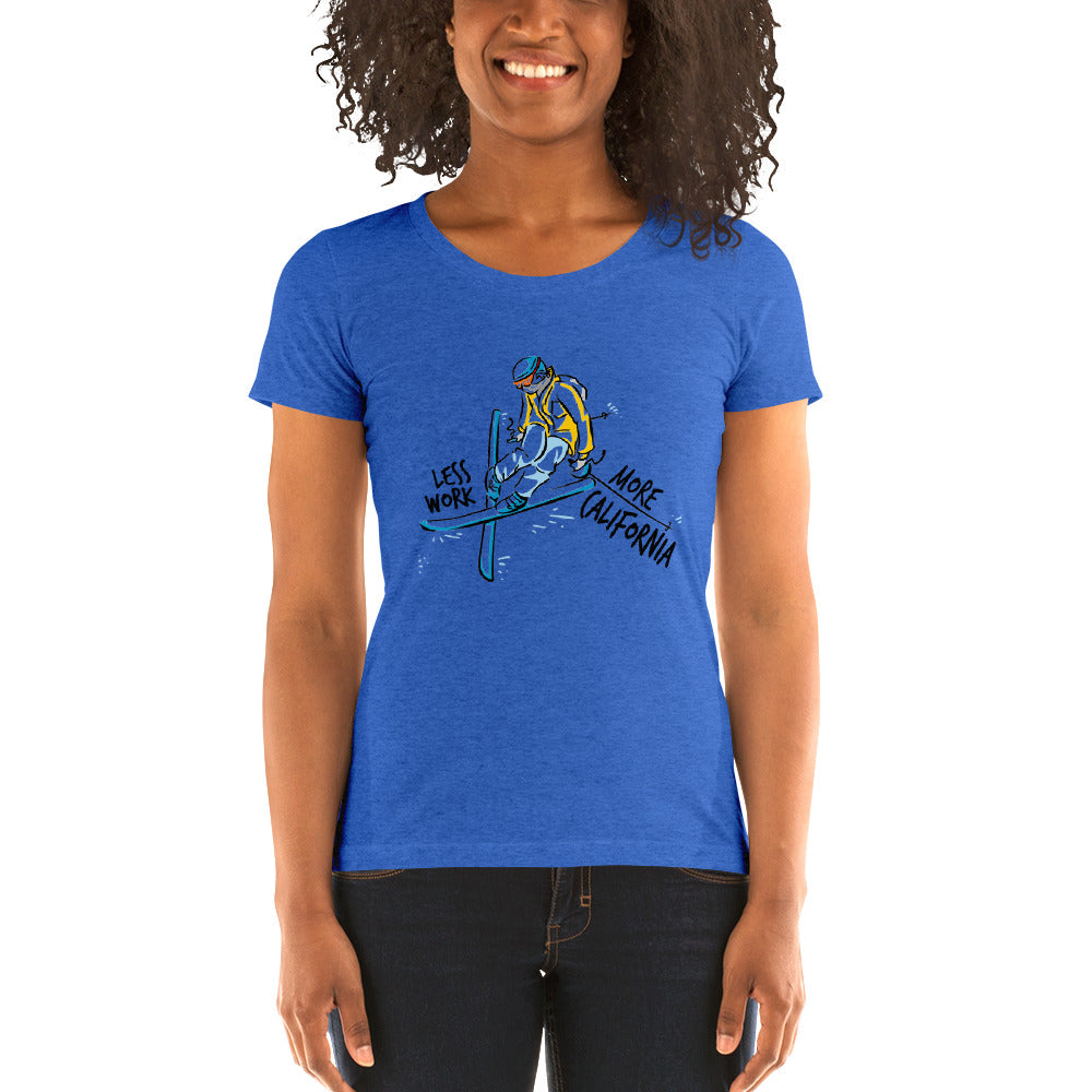 LESS WORK MORE CALIFORNIA™ Skiing Women's Tri-blend
