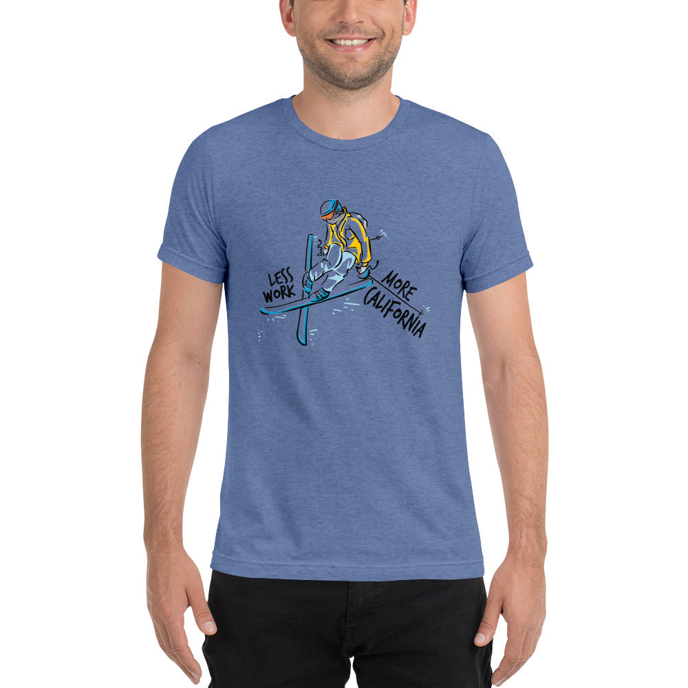 LESS WORK MORE CALIFORNIA™ Skiing Unisex Tri-blend
