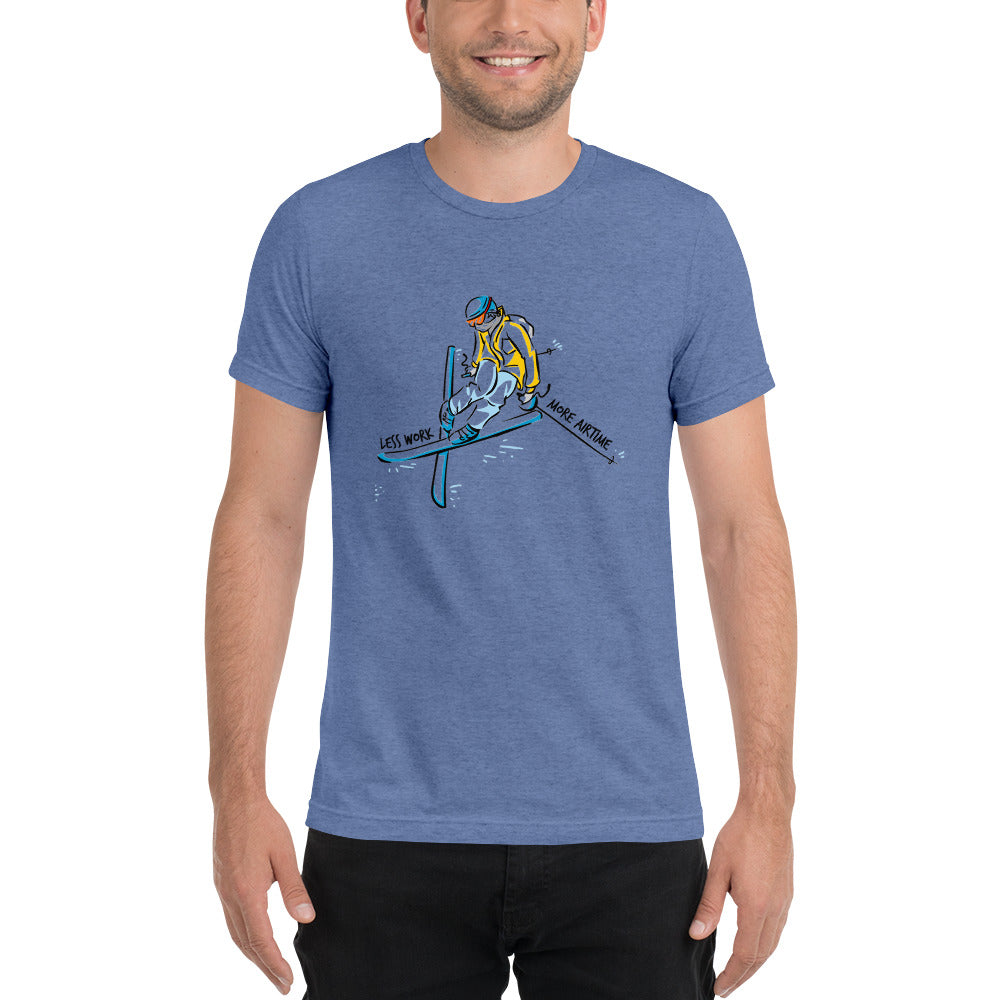 LESS WORK MORE AIR TIME™ Unisex Tri-blend t-shirt