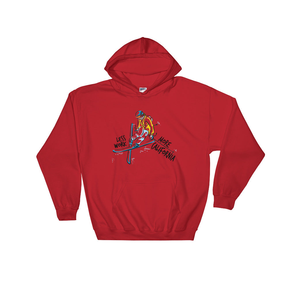 LESS WORK MORE CALIFORNIA™ Skiing Unisex Hoodie