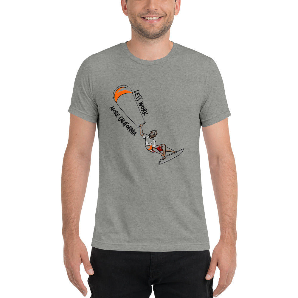 LESS WORK MORE CALIFORNIA™ Unisex Tri-blend t-shirt
