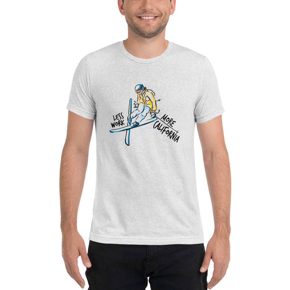 LESS WORK MORE CALIFORNIA™ Skiing Unisex Tri-blend