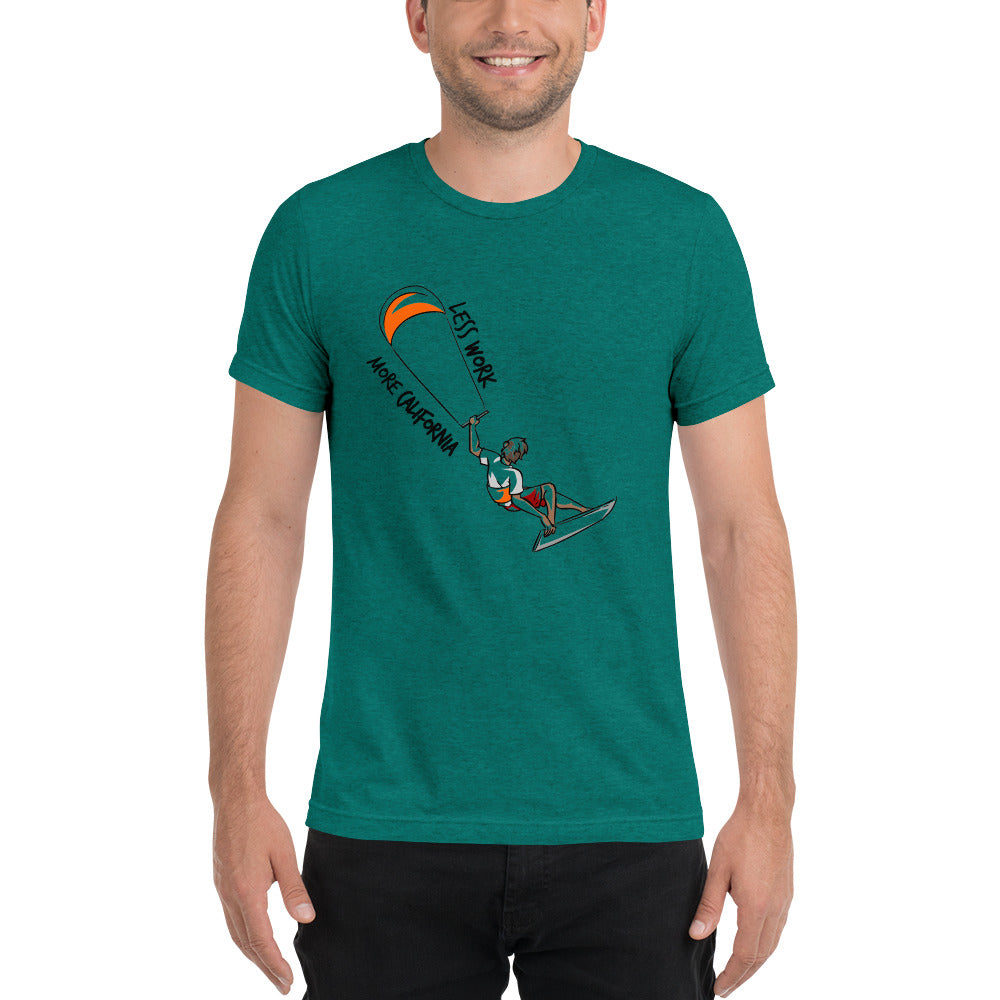 LESS WORK MORE CALIFORNIA™ Unisex Tri-blend t-shirt