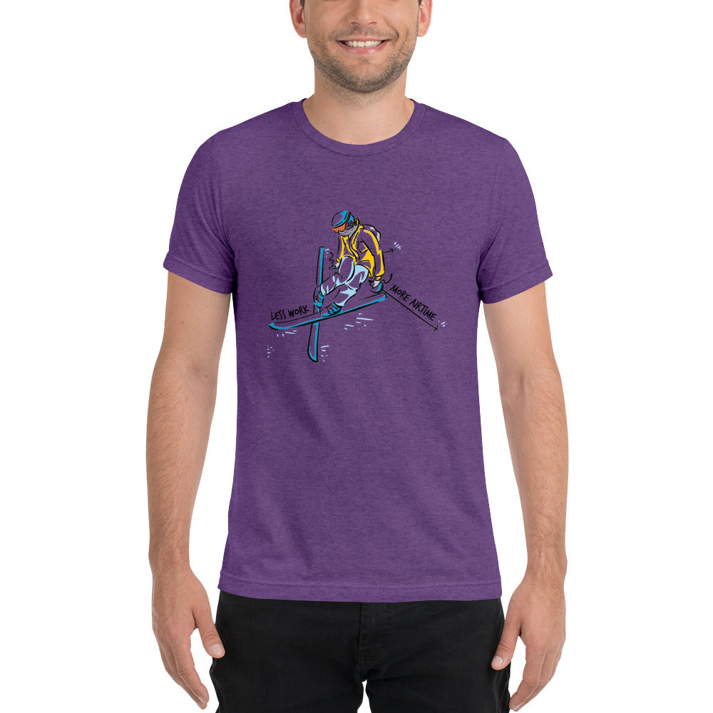 LESS WORK MORE AIR TIME™ Unisex Tri-blend t-shirt