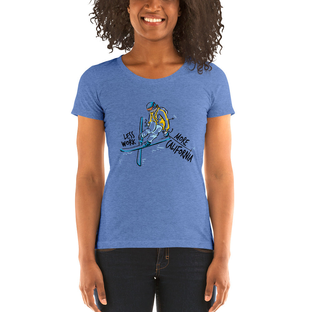 LESS WORK MORE CALIFORNIA™ Skiing Women's Tri-blend