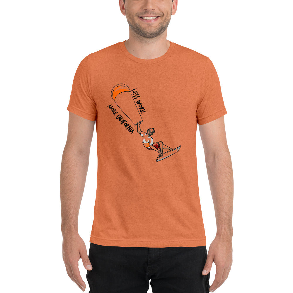 LESS WORK MORE CALIFORNIA™ Unisex Tri-blend t-shirt