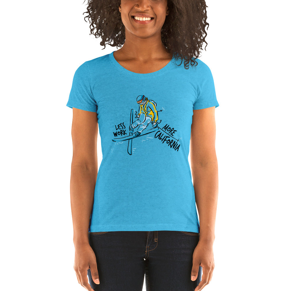 LESS WORK MORE CALIFORNIA™ Skiing Women's Tri-blend