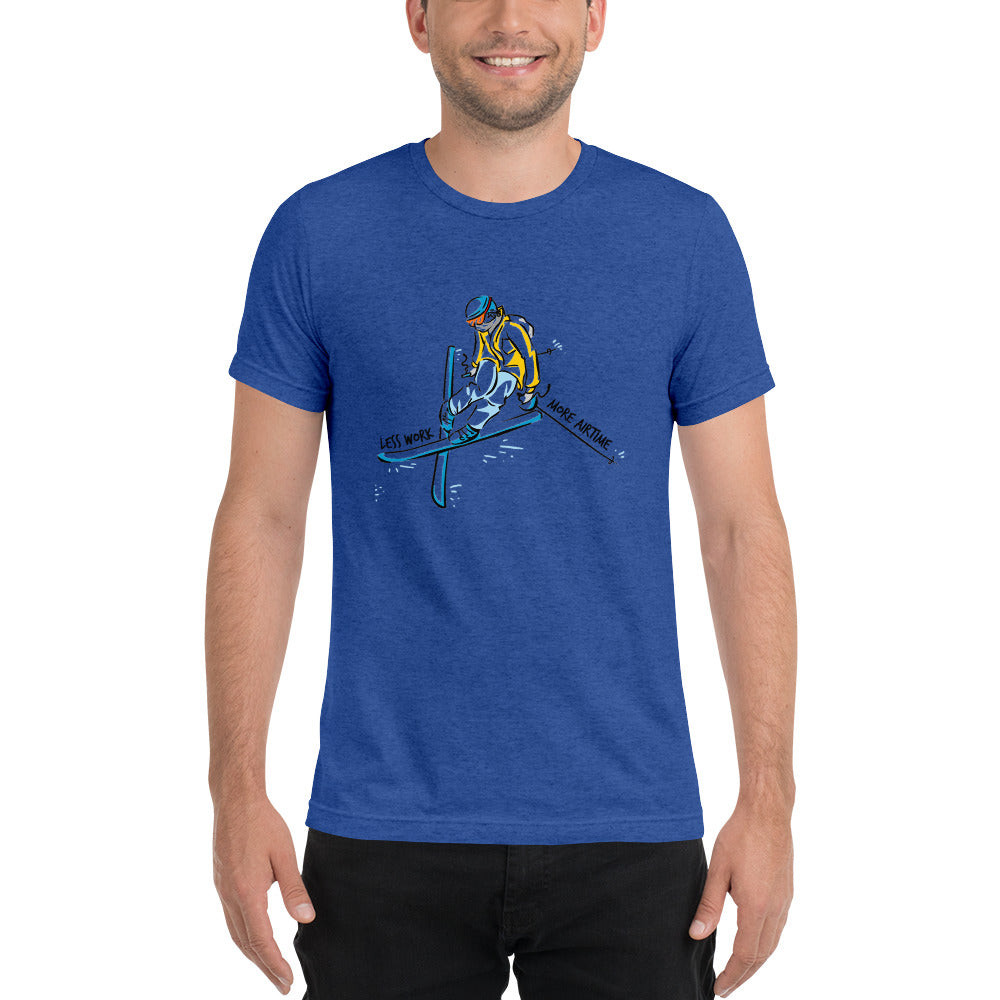 LESS WORK MORE AIR TIME™ Unisex Tri-blend t-shirt
