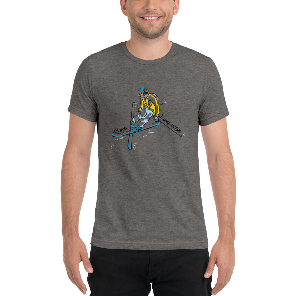 LESS WORK MORE AIR TIME™ Unisex Tri-blend t-shirt