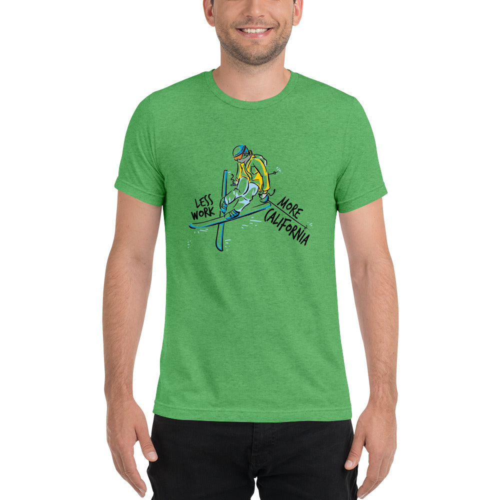 LESS WORK MORE CALIFORNIA™ Skiing Unisex Tri-blend
