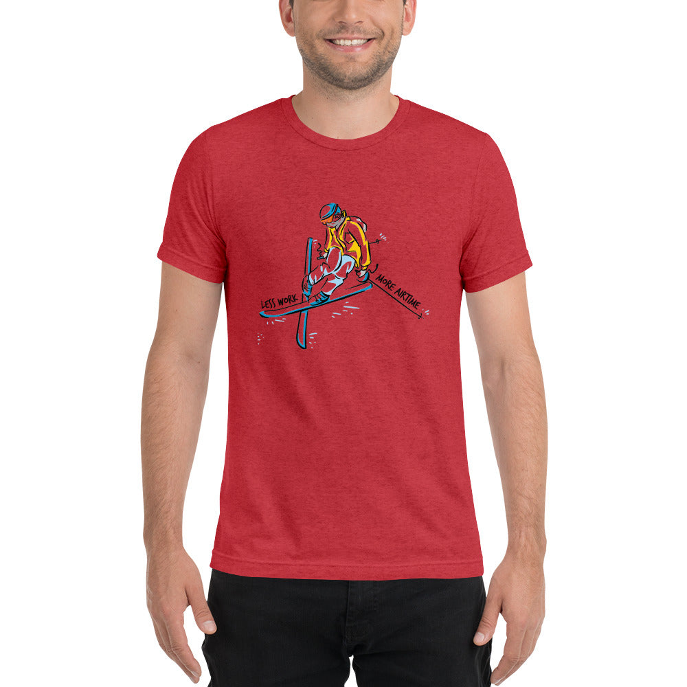 LESS WORK MORE AIR TIME™ Unisex Tri-blend t-shirt