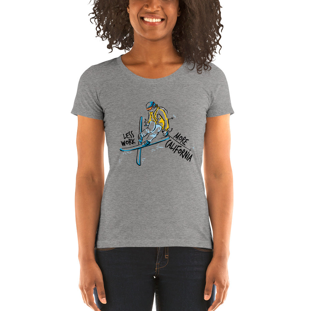 LESS WORK MORE CALIFORNIA™ Skiing Women's Tri-blend