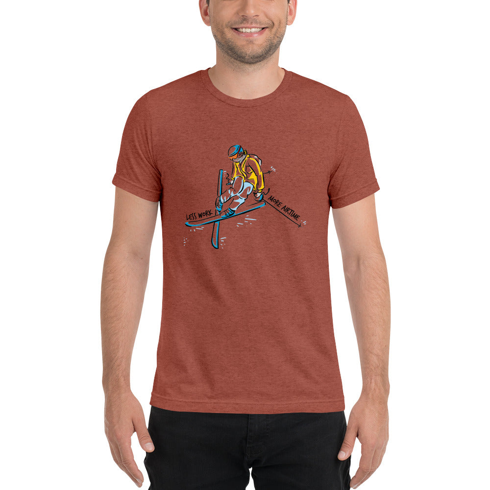 LESS WORK MORE AIR TIME™ Unisex Tri-blend t-shirt