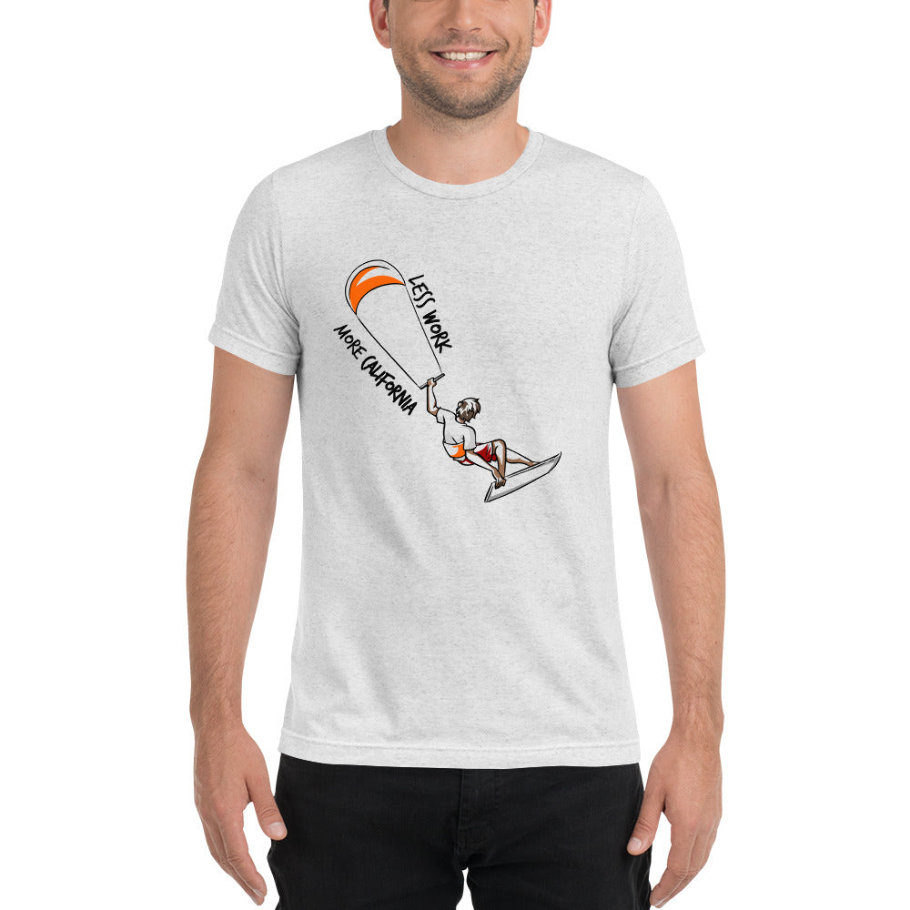LESS WORK MORE CALIFORNIA™ Unisex Tri-blend t-shirt