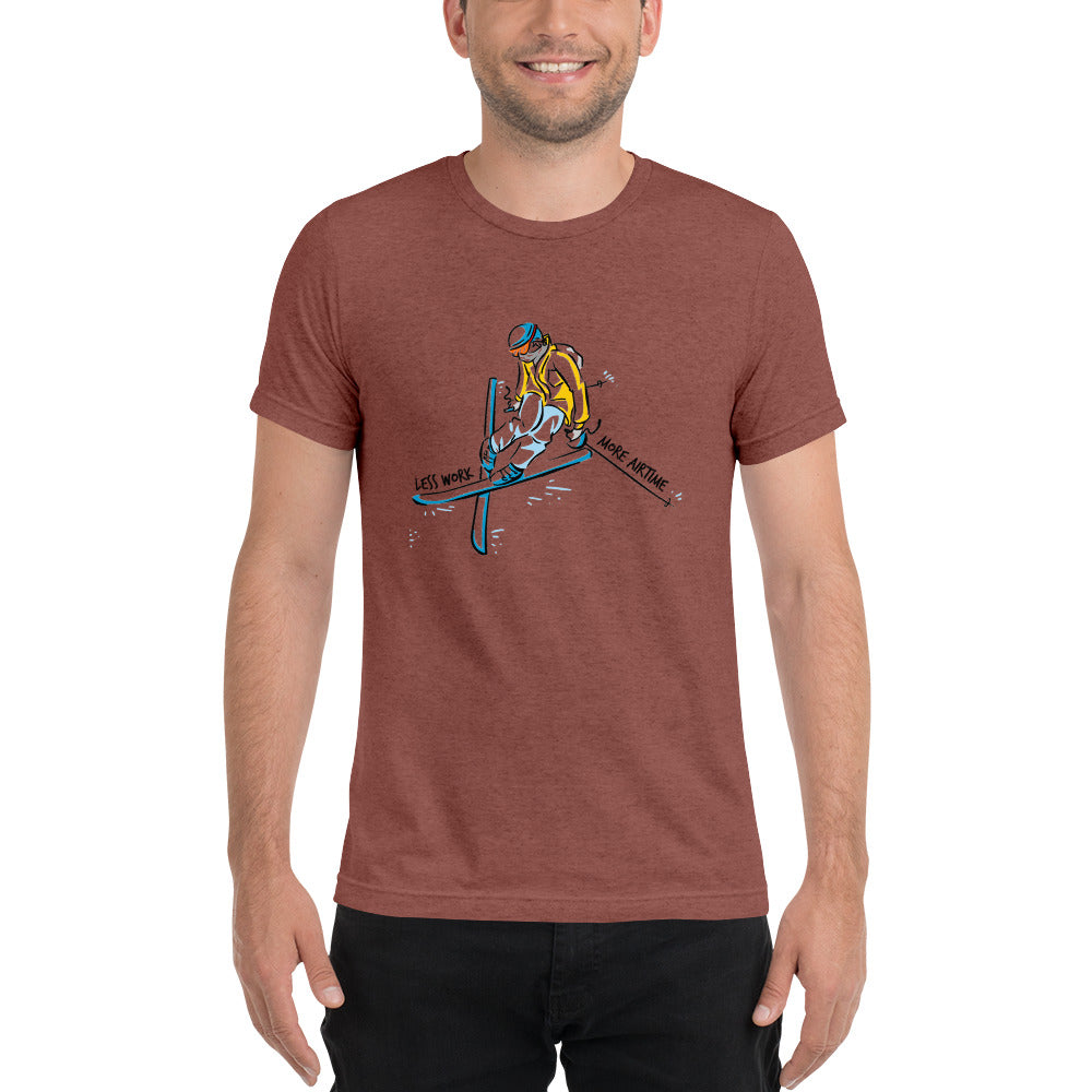 LESS WORK MORE AIR TIME™ Unisex Tri-blend t-shirt