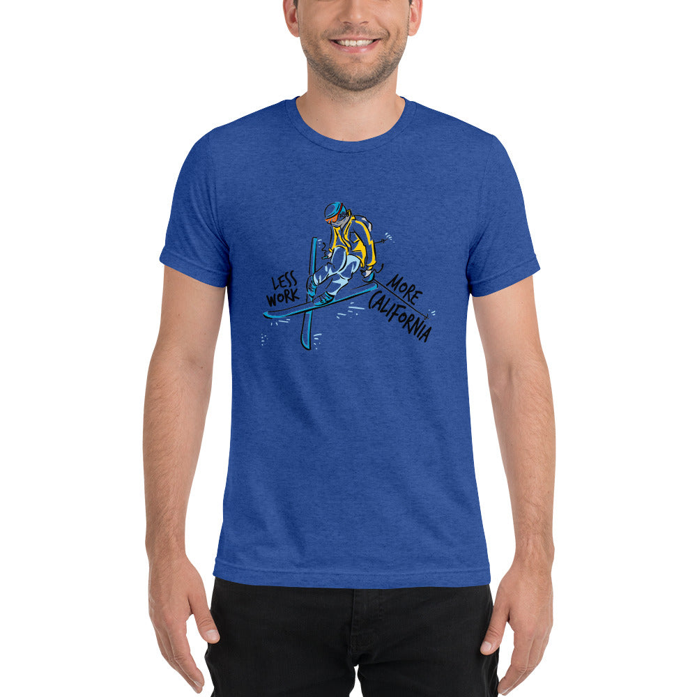 LESS WORK MORE CALIFORNIA™ Skiing Unisex Tri-blend