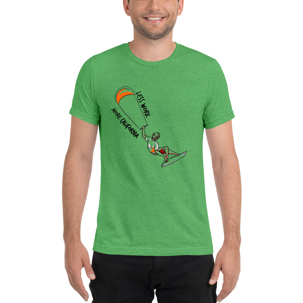 LESS WORK MORE CALIFORNIA™ Unisex Tri-blend t-shirt