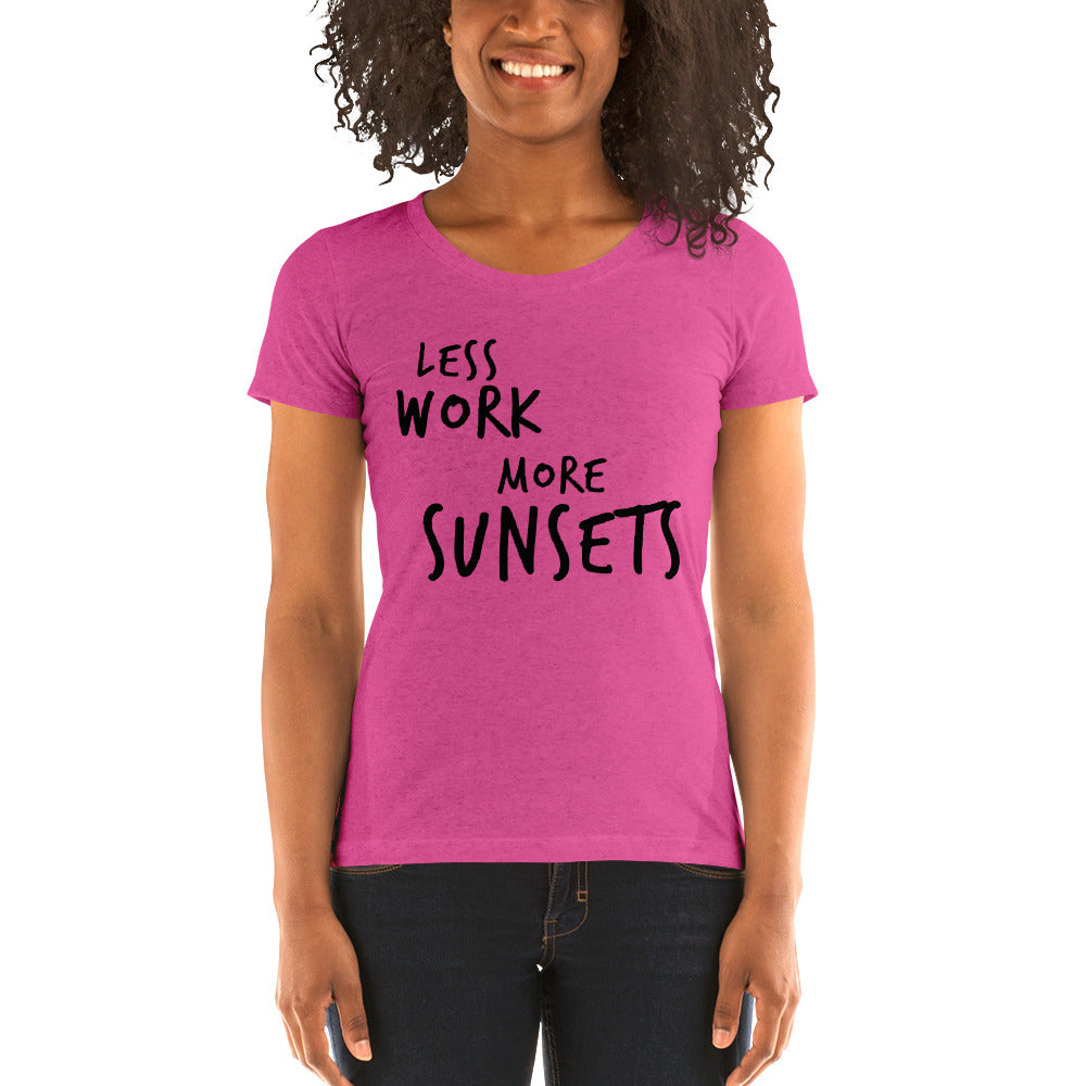 LESS WORK MORE SUNSETS™ Women's Tri-blend