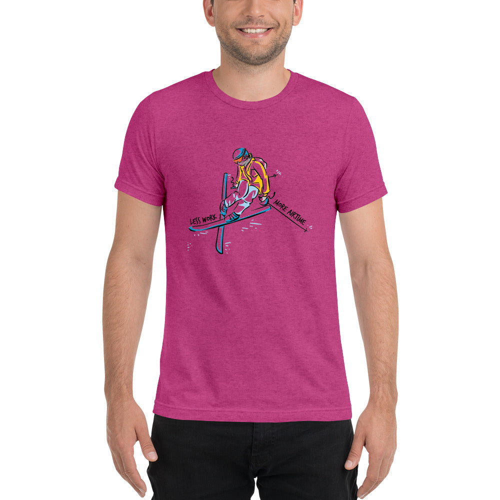 LESS WORK MORE AIR TIME™ Unisex Tri-blend t-shirt
