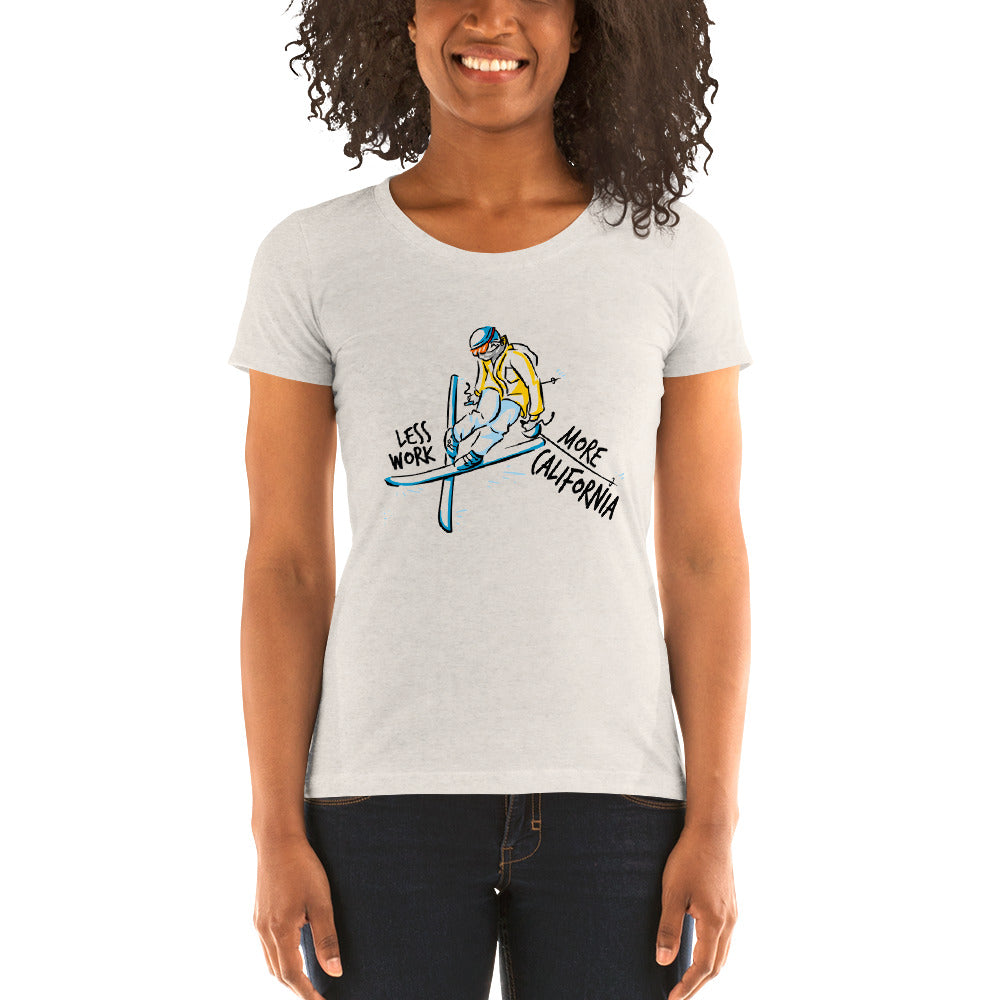 LESS WORK MORE CALIFORNIA™ Skiing Women's Tri-blend