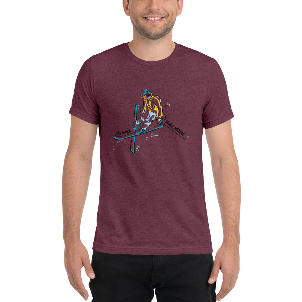 LESS WORK MORE AIR TIME™ Unisex Tri-blend t-shirt