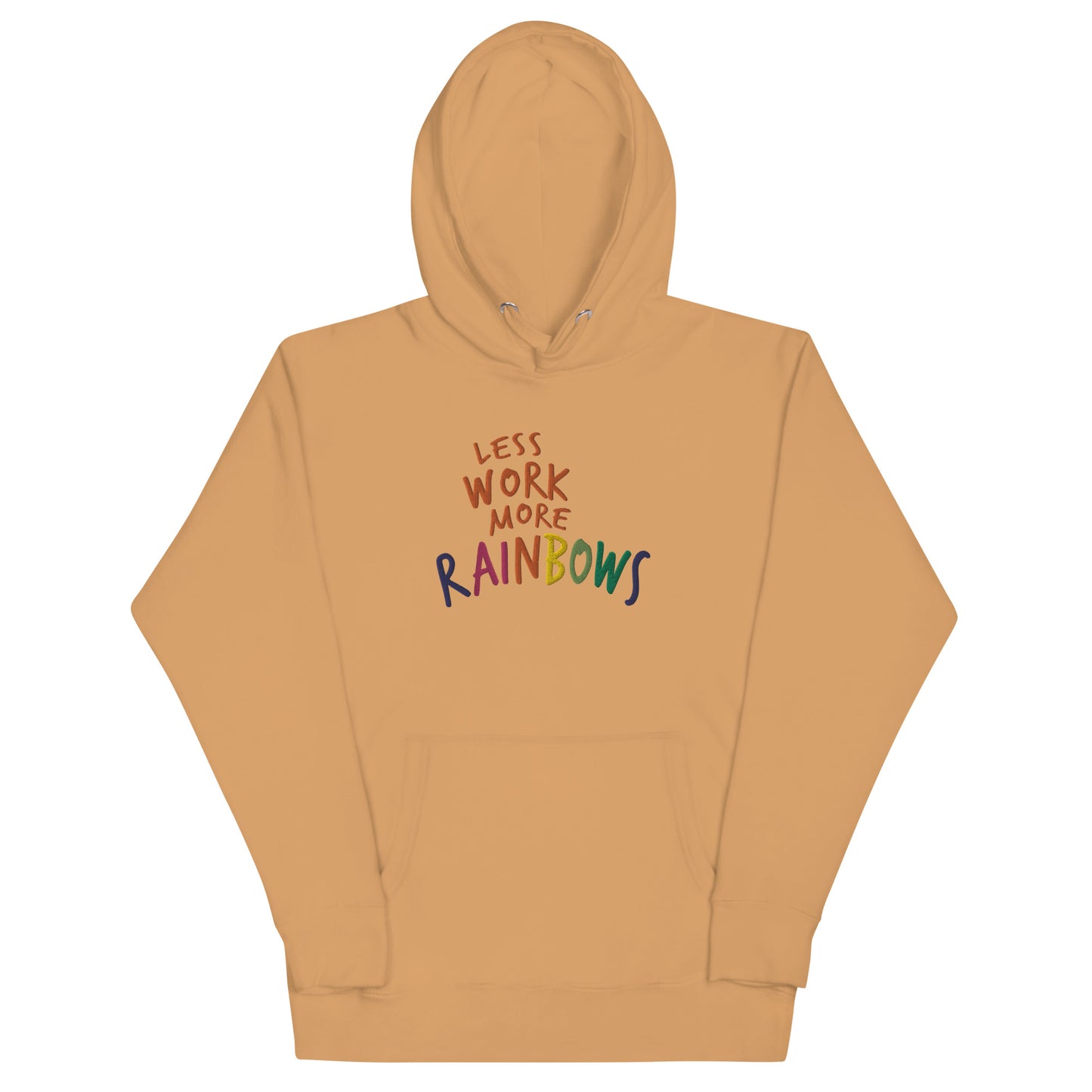 Less Work More Rainbows™ Proud & Colorful Unisex Hoodie