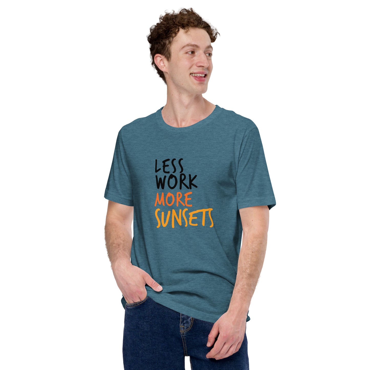 Less Work More Sunsets Unisex Tee
