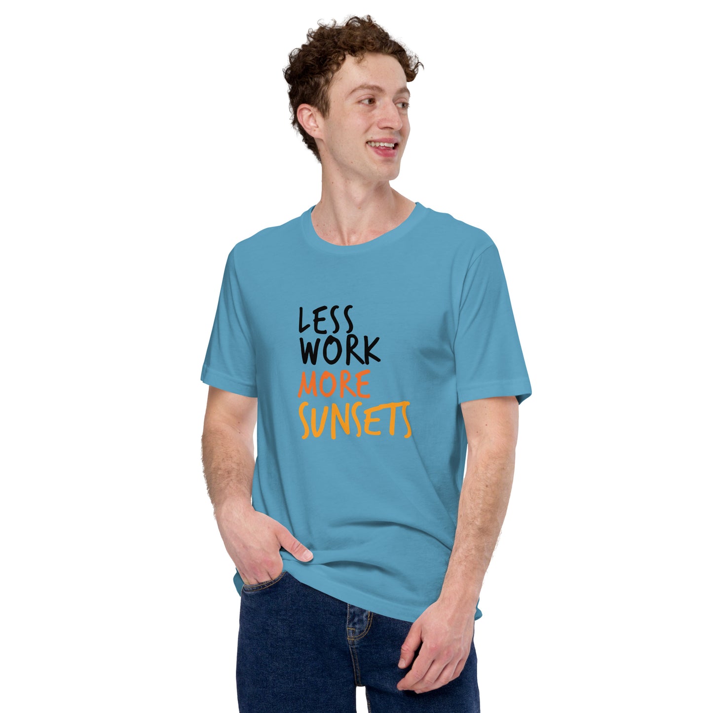 Less Work More Sunsets Unisex Tee