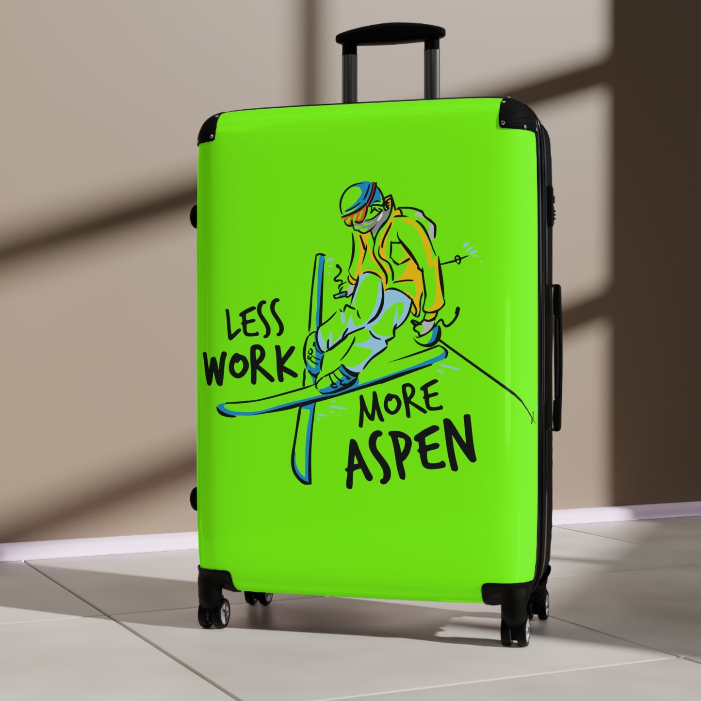 Less Work More Aspen Custom Luggage