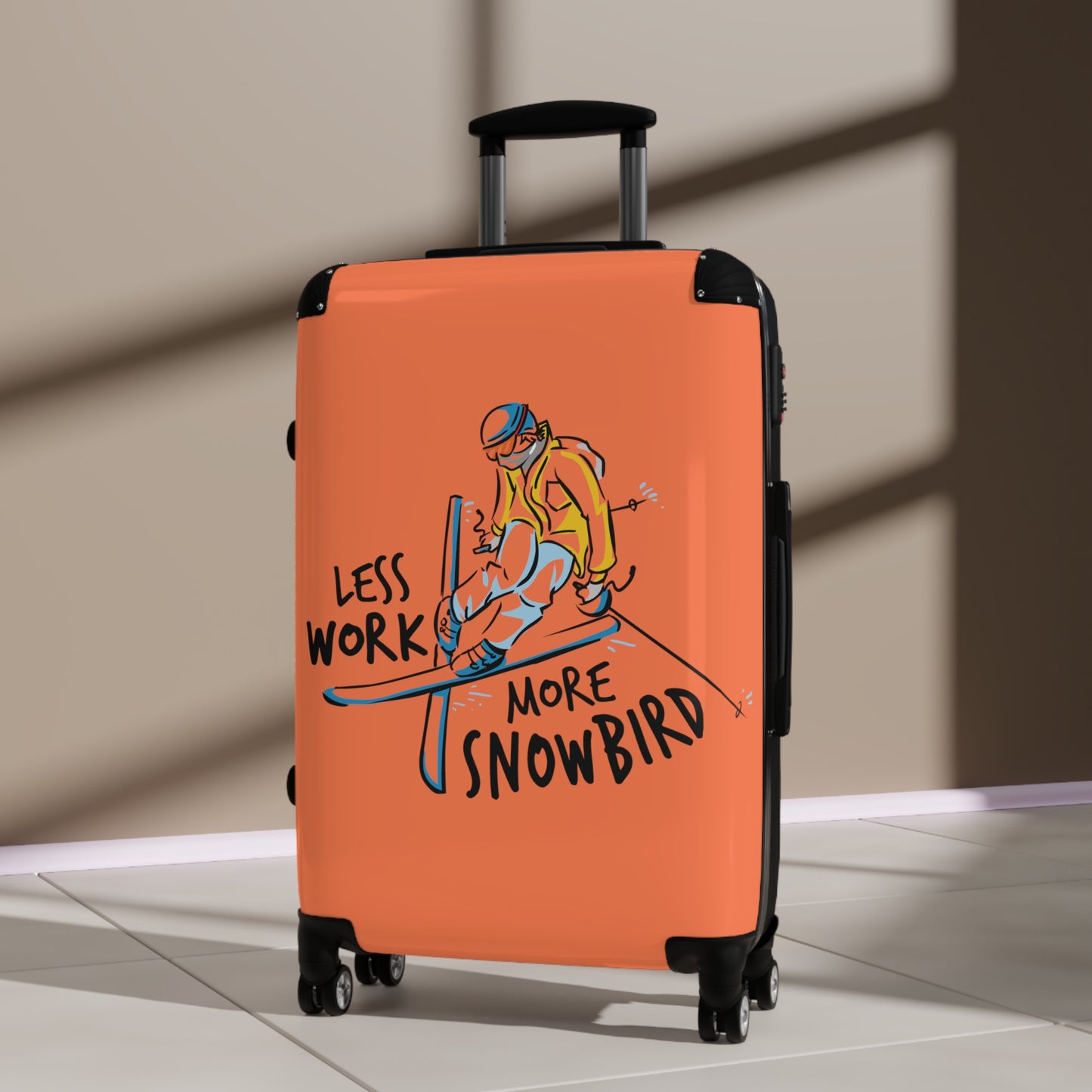 Less Work More Snowbird Custom Luggage