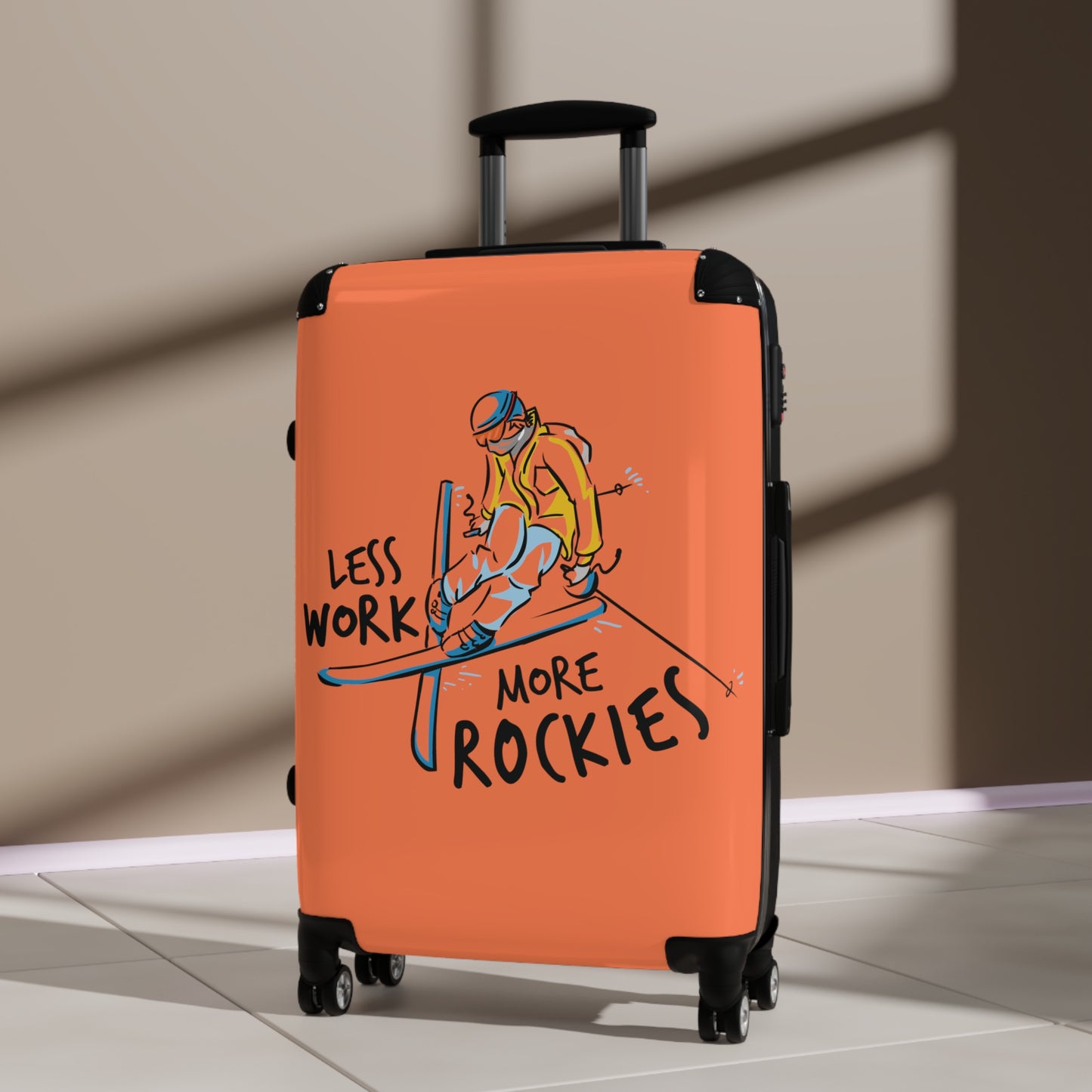 Less Work More Rockies Custom Luggage