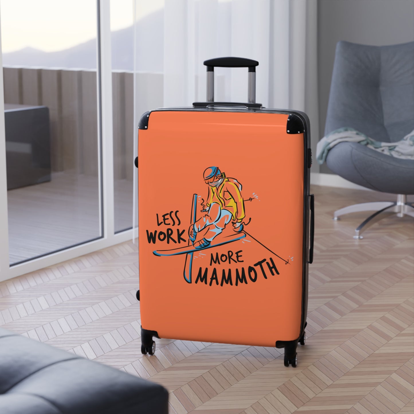 Less Work More Mammoth Custom Luggage