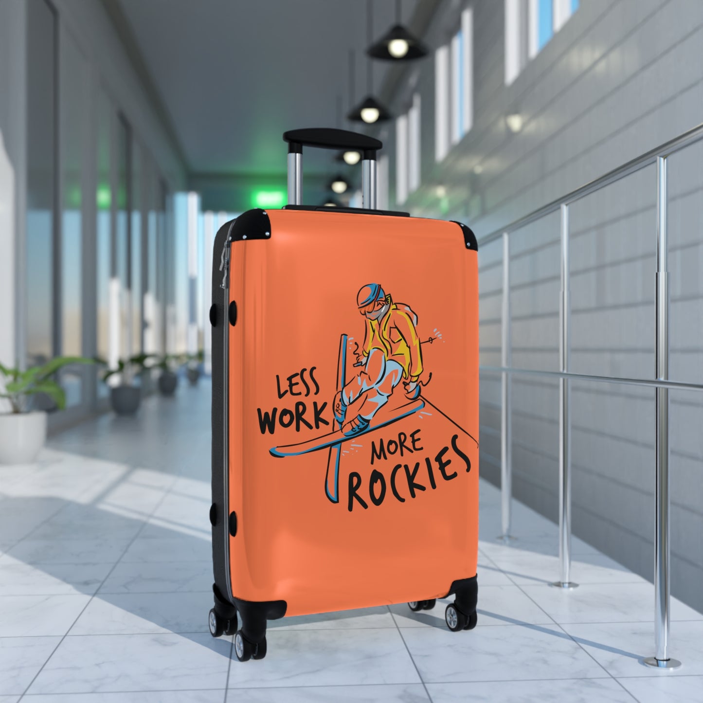 Less Work More Rockies Custom Luggage