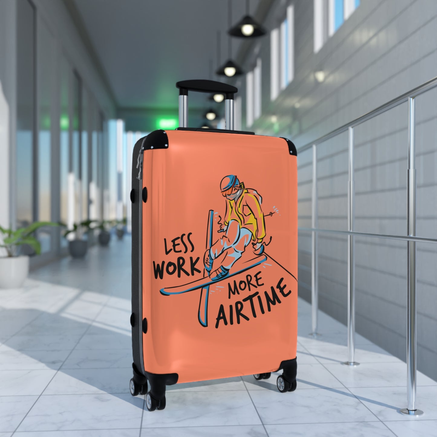 Less Work More Airtime Custom Luggage