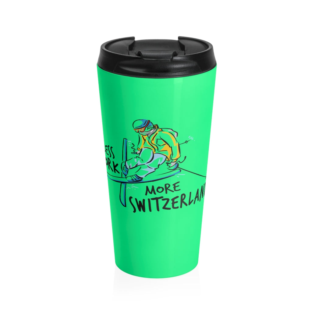 Less Work More Switzerland™ Stainless Steel Travel Tumbler