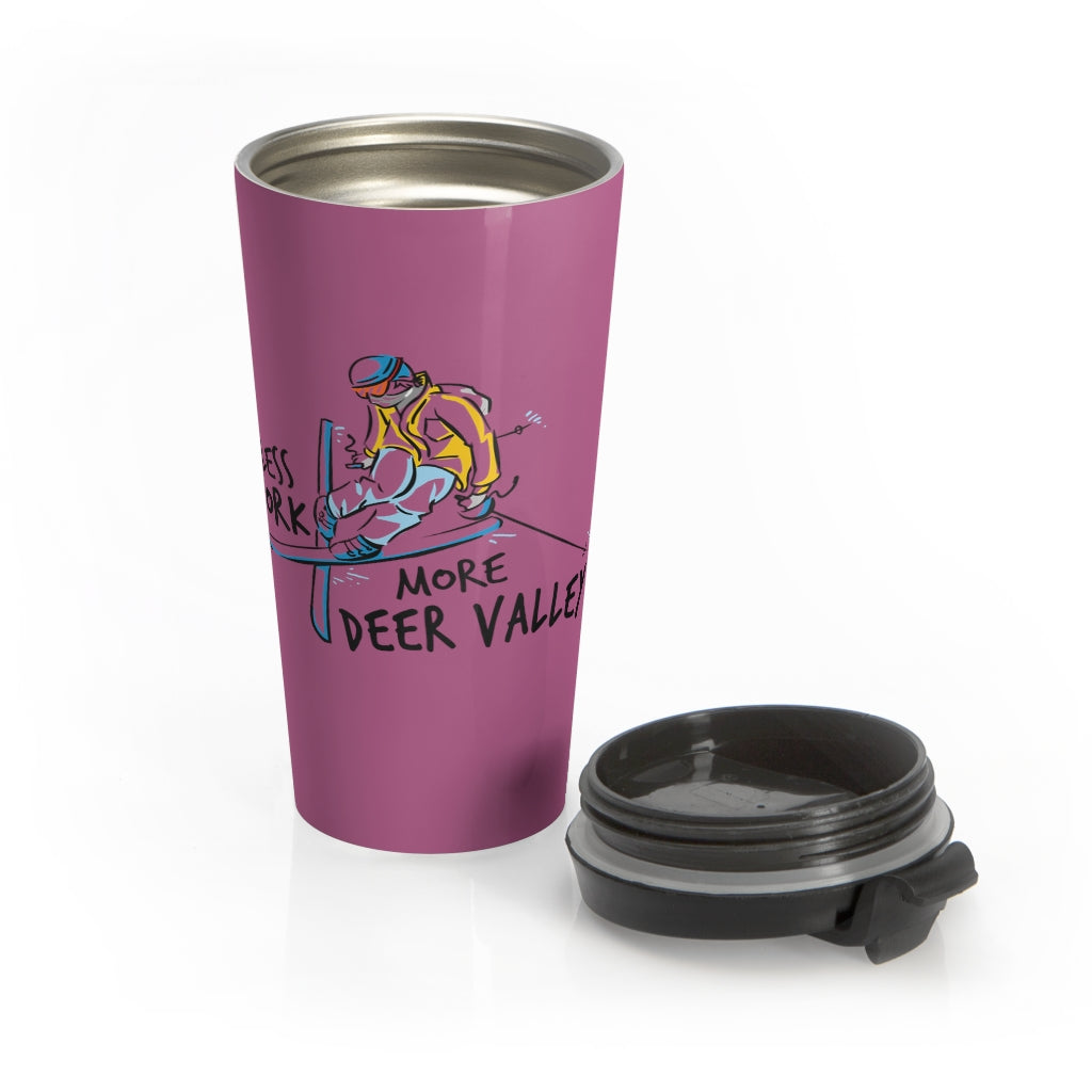 Less Work More Deer Valley™ Stainless Steel Travel Tumbler