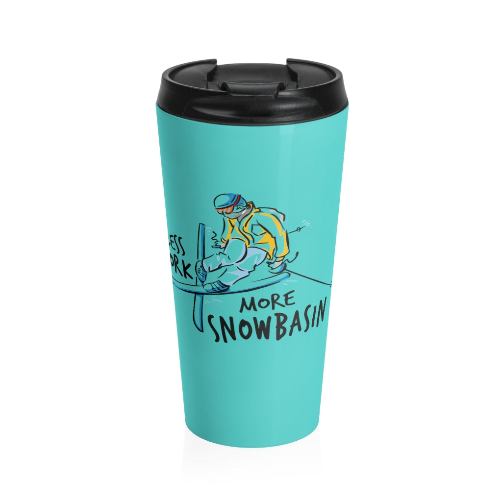 Less Work More Snowbasin™ Stainless Steel Travel Tumbler