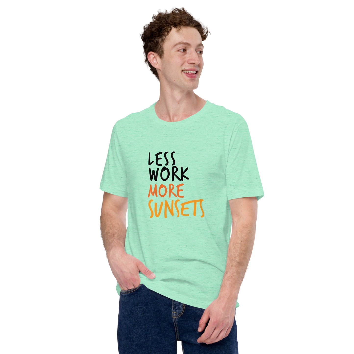 Less Work More Sunsets Unisex Tee